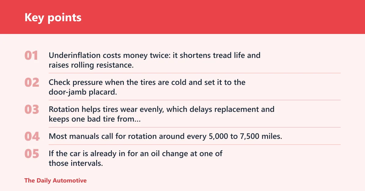 Key points: Tire costs you can control