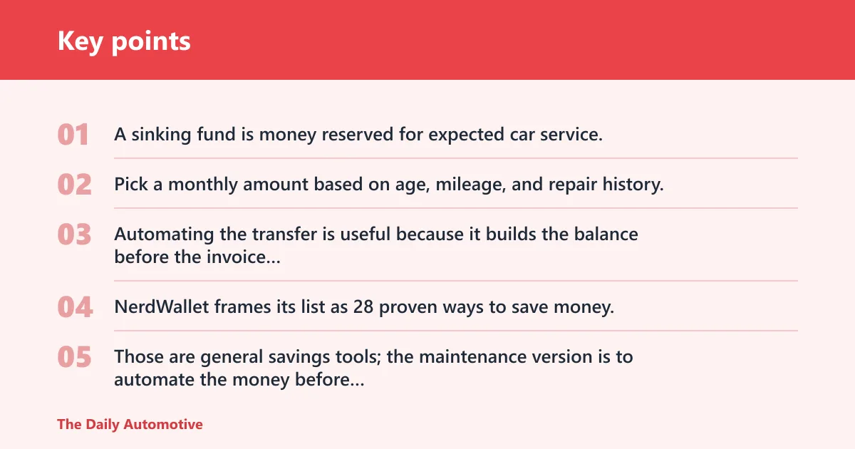 Key points: How should you budget for car repair?