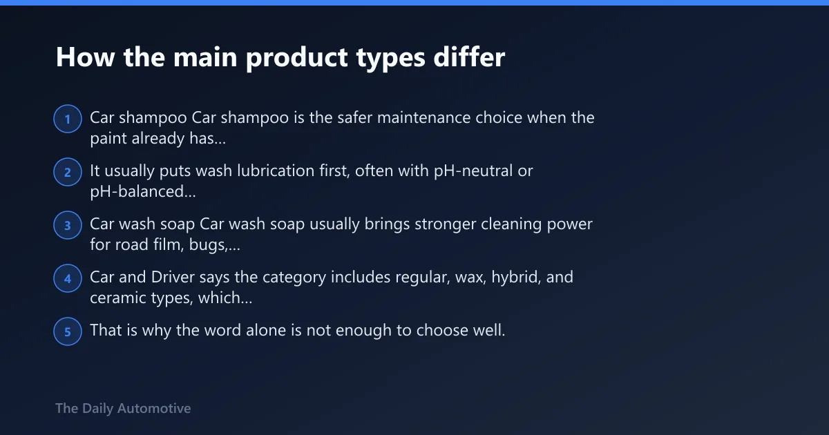 Steps: How the main product types differ