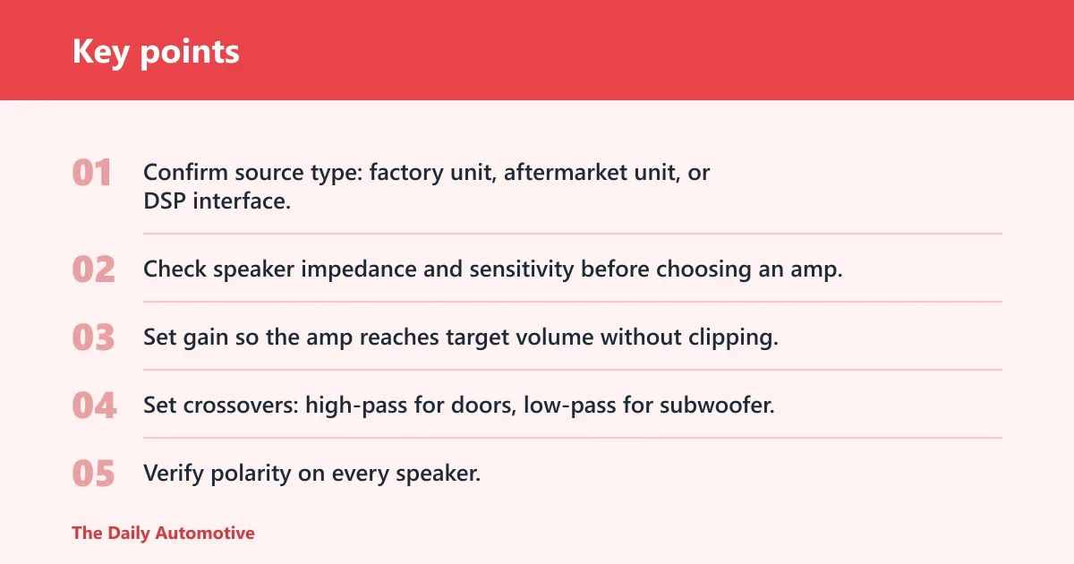 Key points: How do you match parts without creating a mismatch?