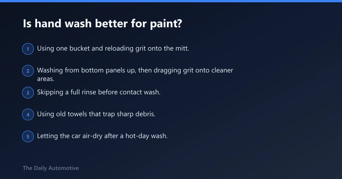 Steps: Is hand wash better for paint?