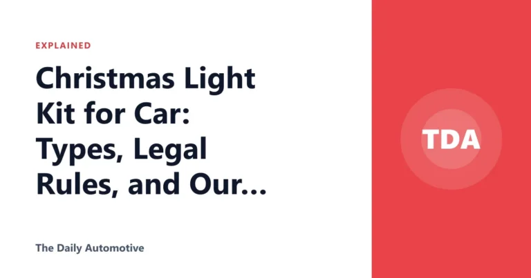 Christmas Light Kit for Car: Types, Legal Rules, and Our Pick