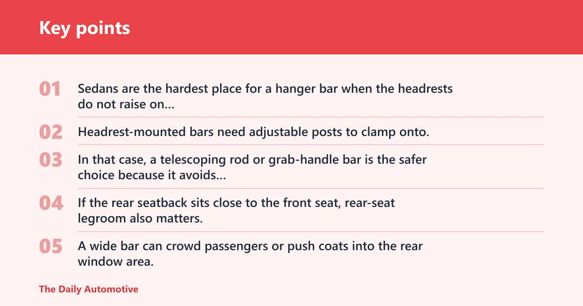Key points: Which hanger bar fits your car?