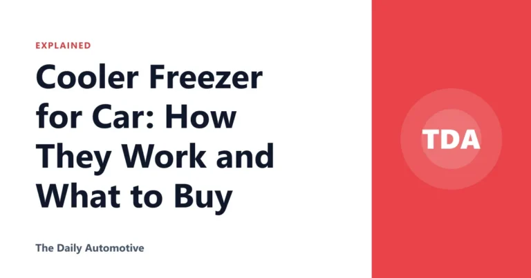 Cooler Freezer for Car: How They Work and What to Buy