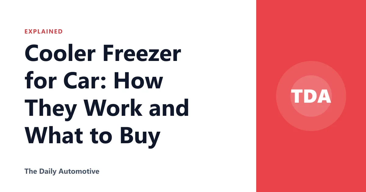 Cooler Freezer for Car: How They Work and What to Buy