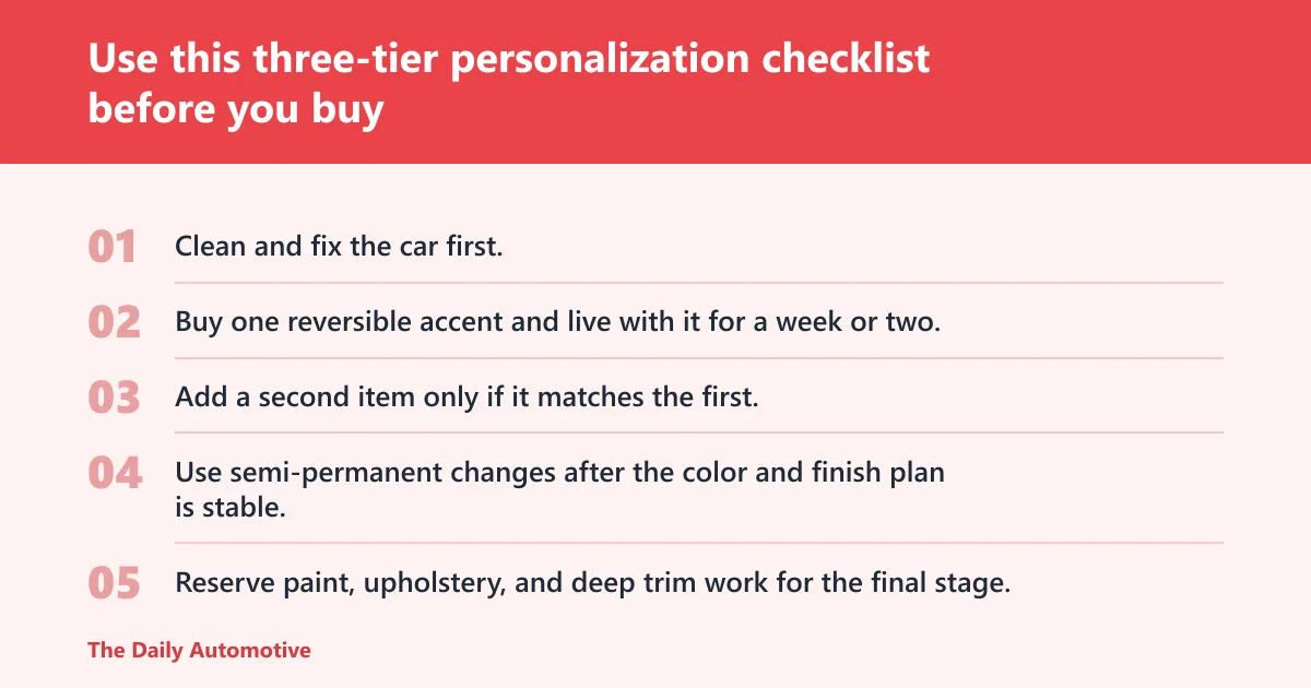 Steps: Use this three-tier personalization checklist before you buy
