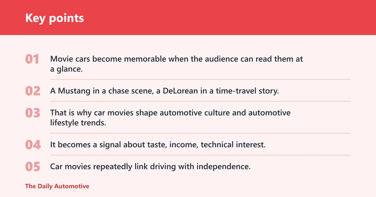 Key points: What makes car movies culturally significant?