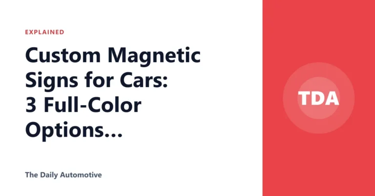 Custom Magnetic Signs for Cars: 3 Full-Color Options Compared