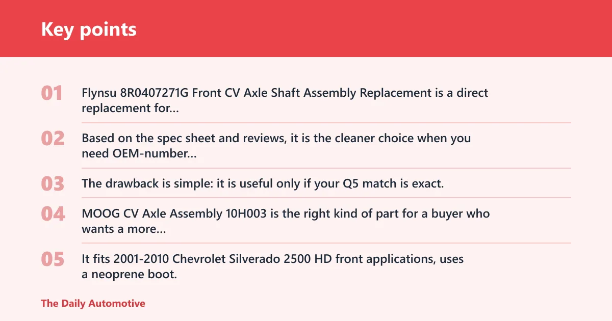 Key points: Alternatives