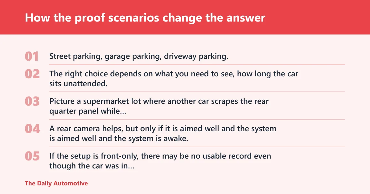 Steps: How the proof scenarios change the answer