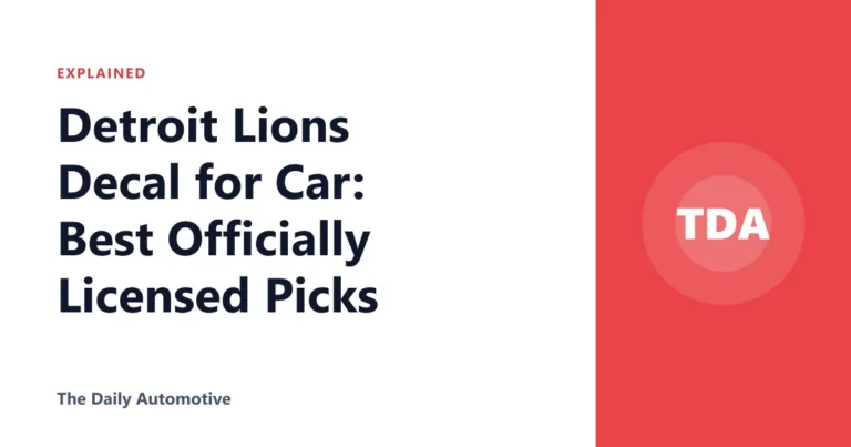 Detroit Lions Decal for Car: Best Officially Licensed Picks