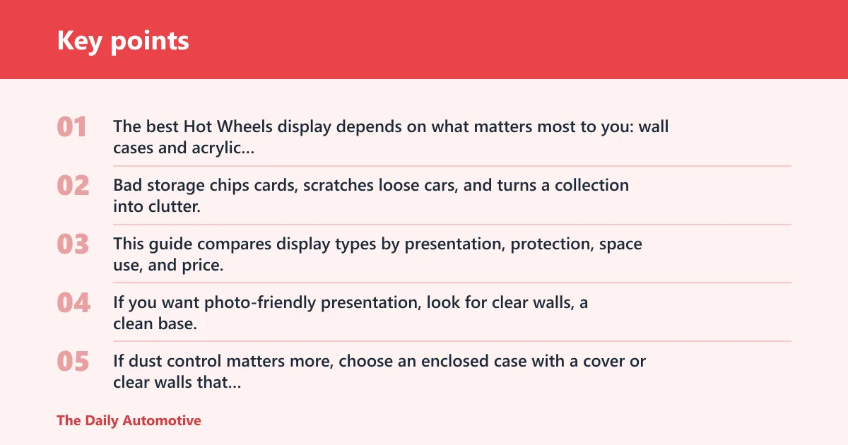 Key points: Which display fits your collection?