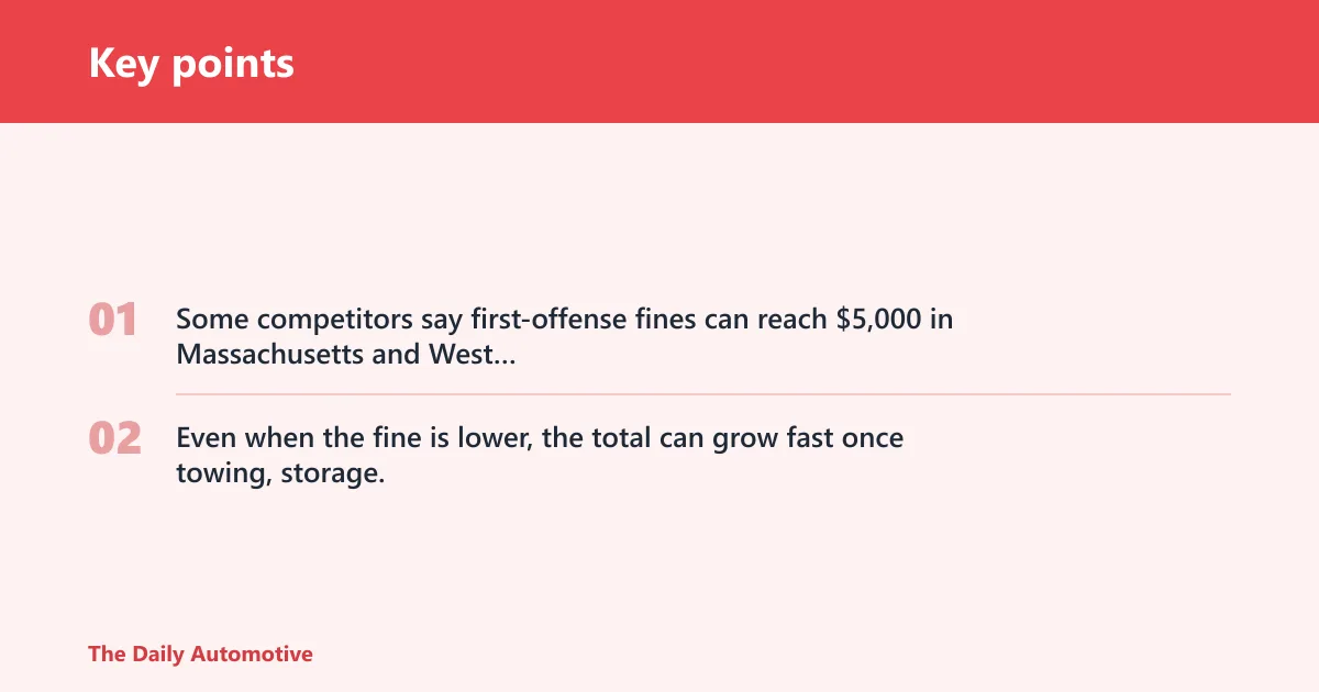 Key points: Uninsured driving cost stack