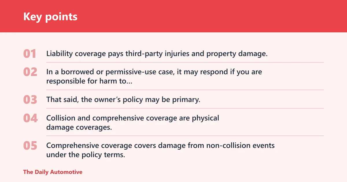 Key points: Which coverages may follow you?