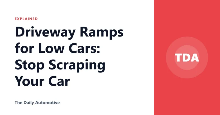 Driveway Ramps for Low Cars: Stop Scraping Your Car