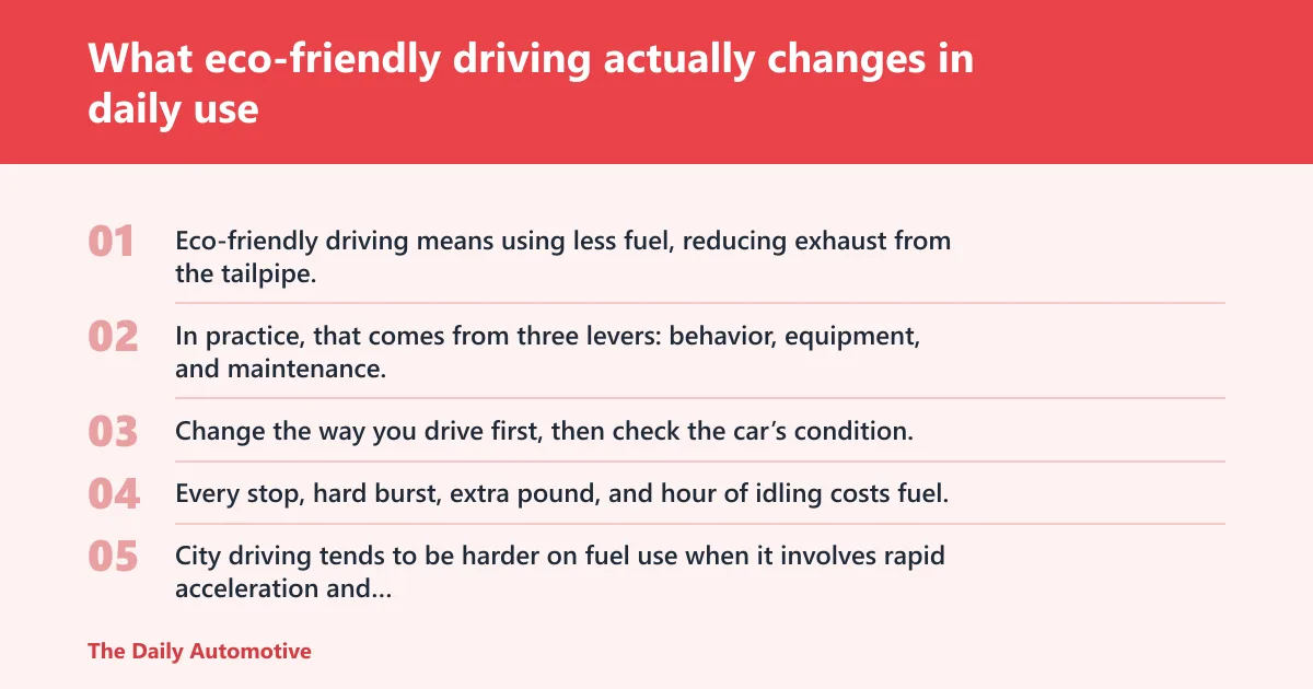 Steps: What eco-friendly driving actually changes in daily use