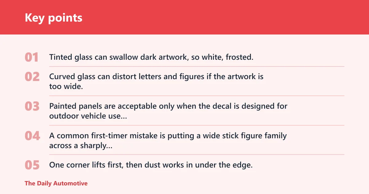 Key points: How do you choose the right family decal?
