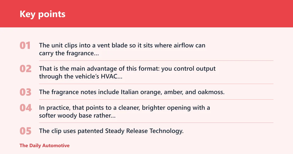 Key points: What the Febreze vent clip is