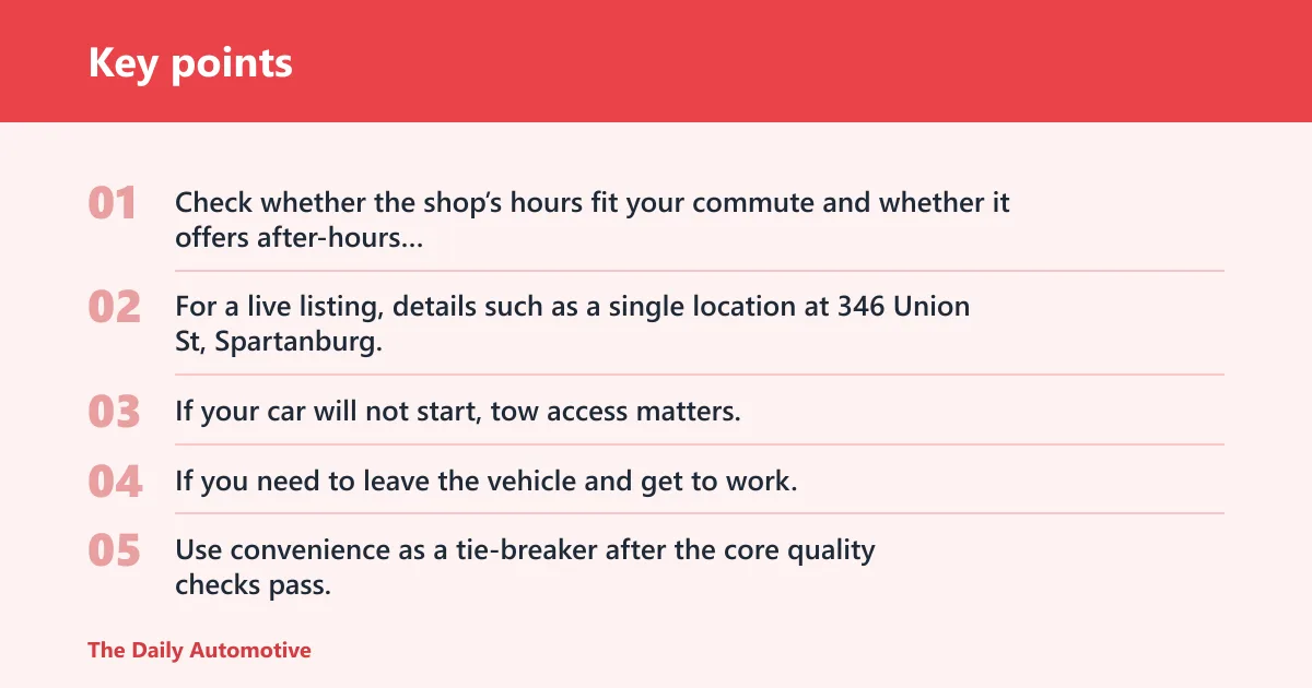 Key points: What convenience details matter?