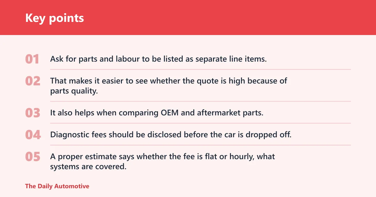Key points: What should a trustworthy estimate include?