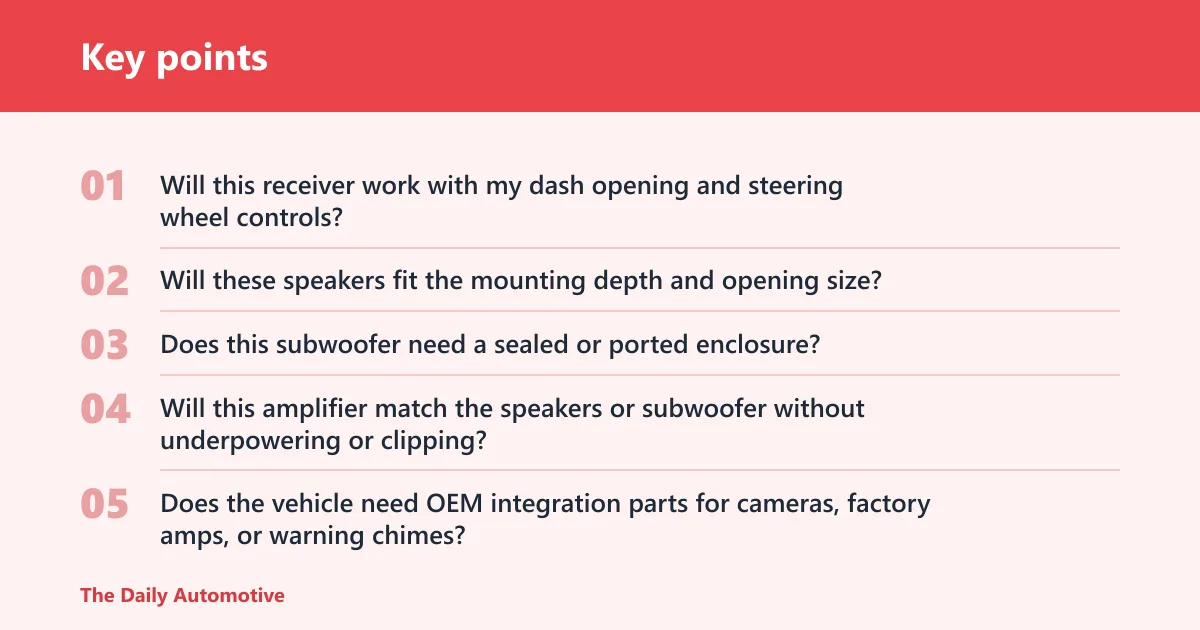 Key points: What should a good shop help you verify?