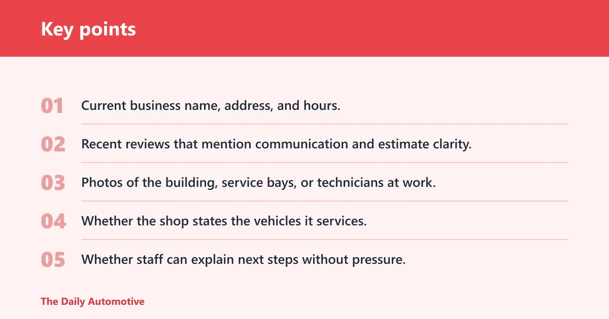 Key points: How do you judge a shop before the first visit?