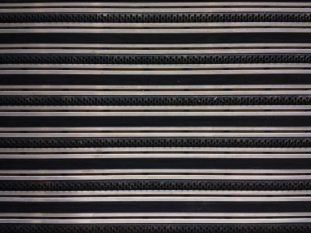 Car interior showing front floor mats and a cargo liner in the trunk area
