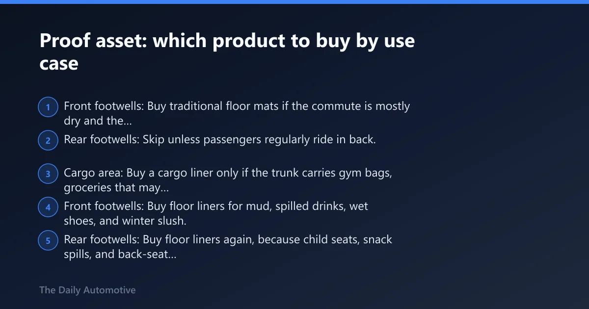 Steps: Proof asset: which product to buy by use case