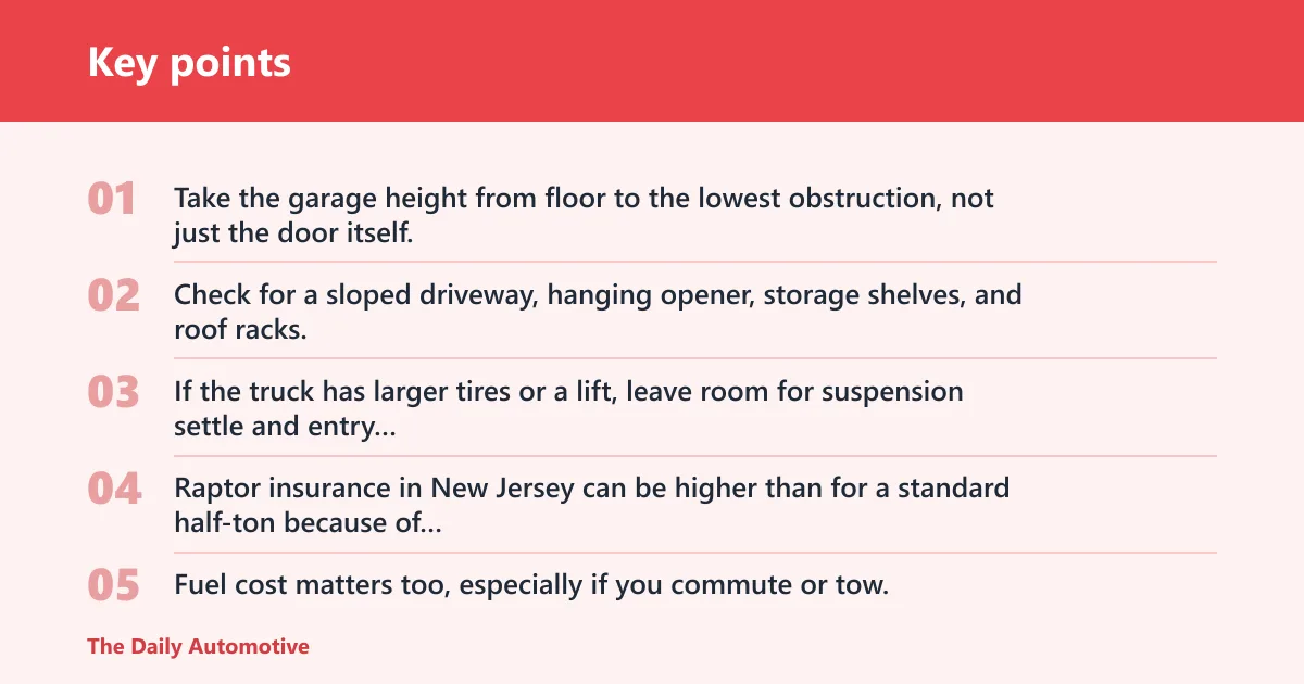 Key points: Can it fit your garage and budget?