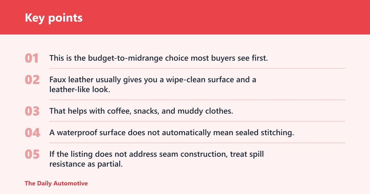 Key points: Three seat cover options compared