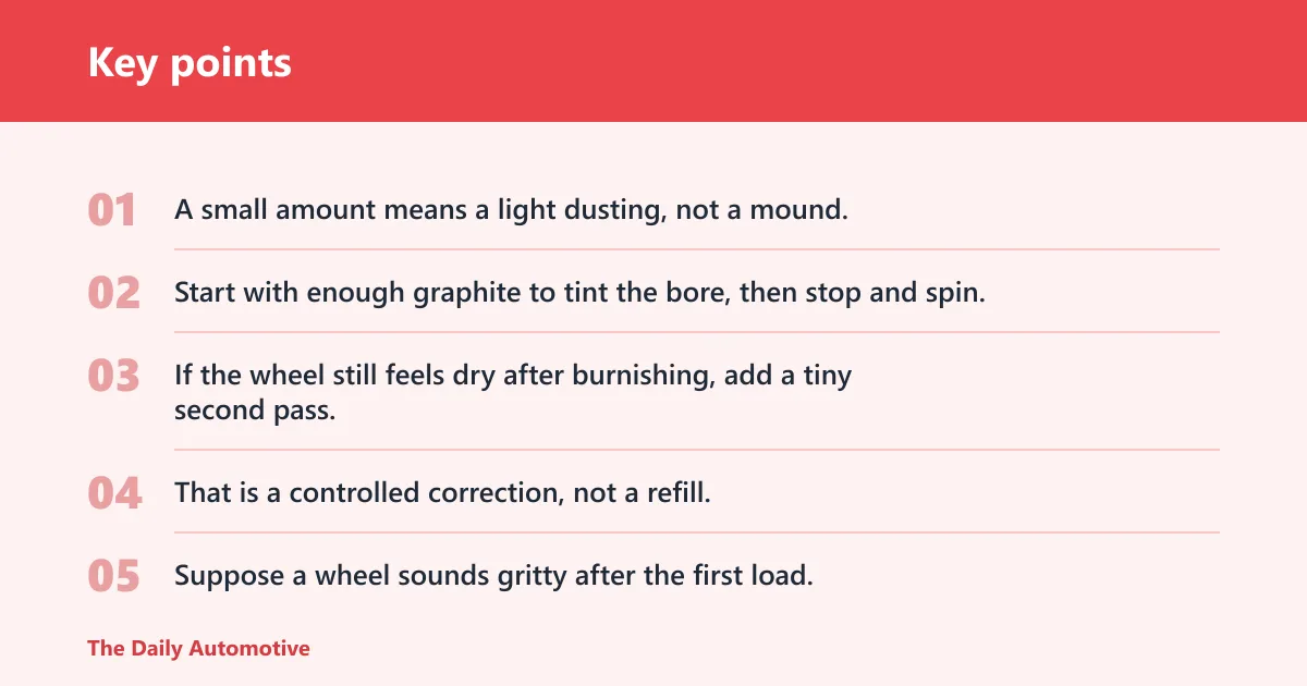 Key points: Graphite application checklist