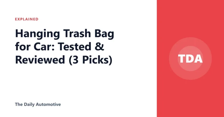Hanging Trash Bag for Car: Tested & Reviewed (3 Picks)