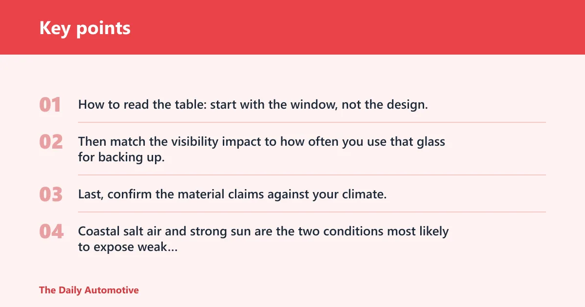 Key points: Hawaiian decal buying matrix