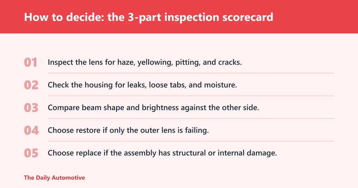 Steps: How to decide: the 3-part inspection scorecard