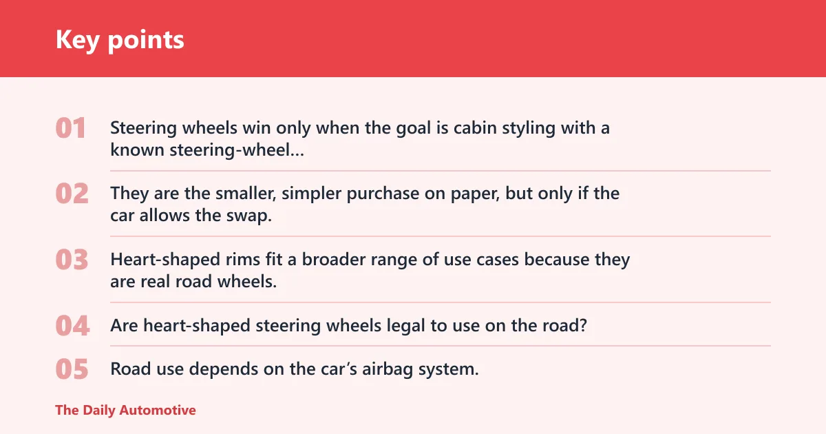 Key points: Heart wheel comparison table