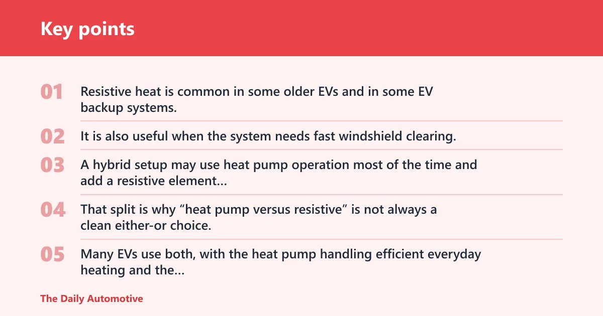Key points: What does resistive heating do differently?