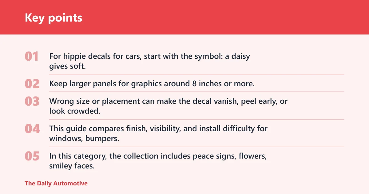 Key points: What counts as hippie car decals?