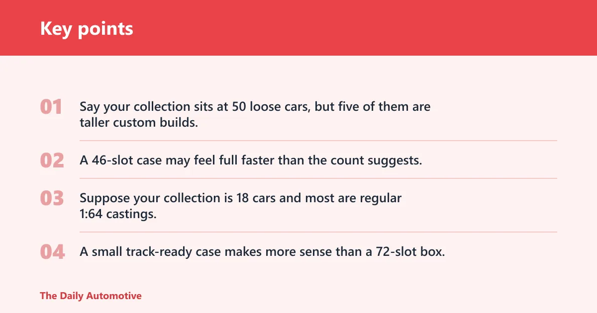 Key points: Collection-size decision matrix