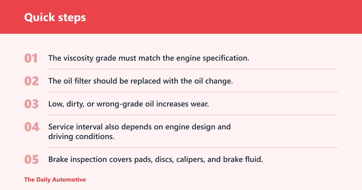 Quick steps: What mechanics check during a service