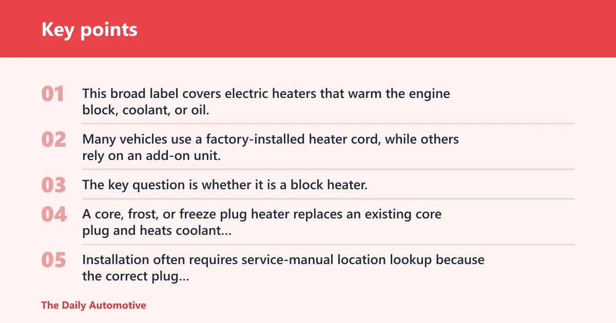Key points: Which heater type do you have?