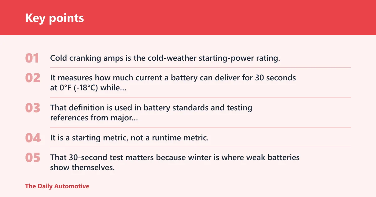 Key points: What CCA means in winter
