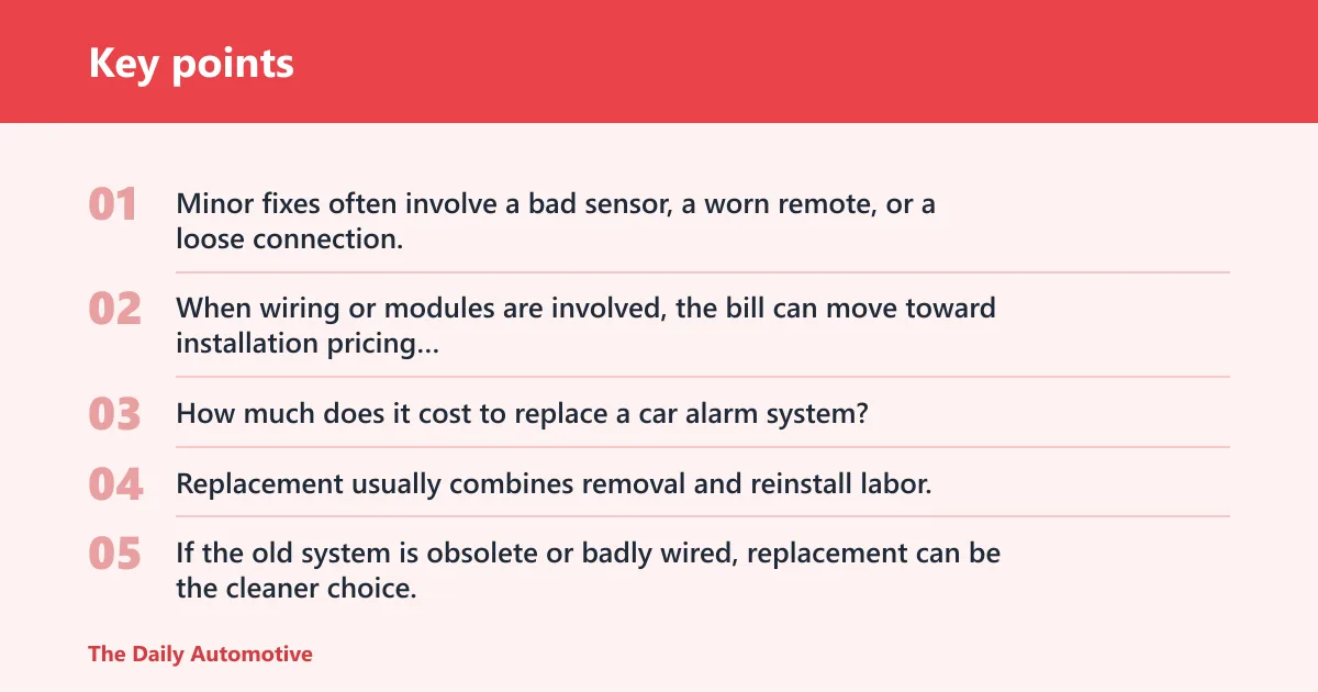 Key points: Repair, replacement, and removal costs