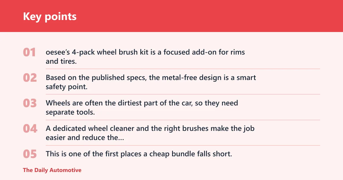 Key points: Nice-to-have extras