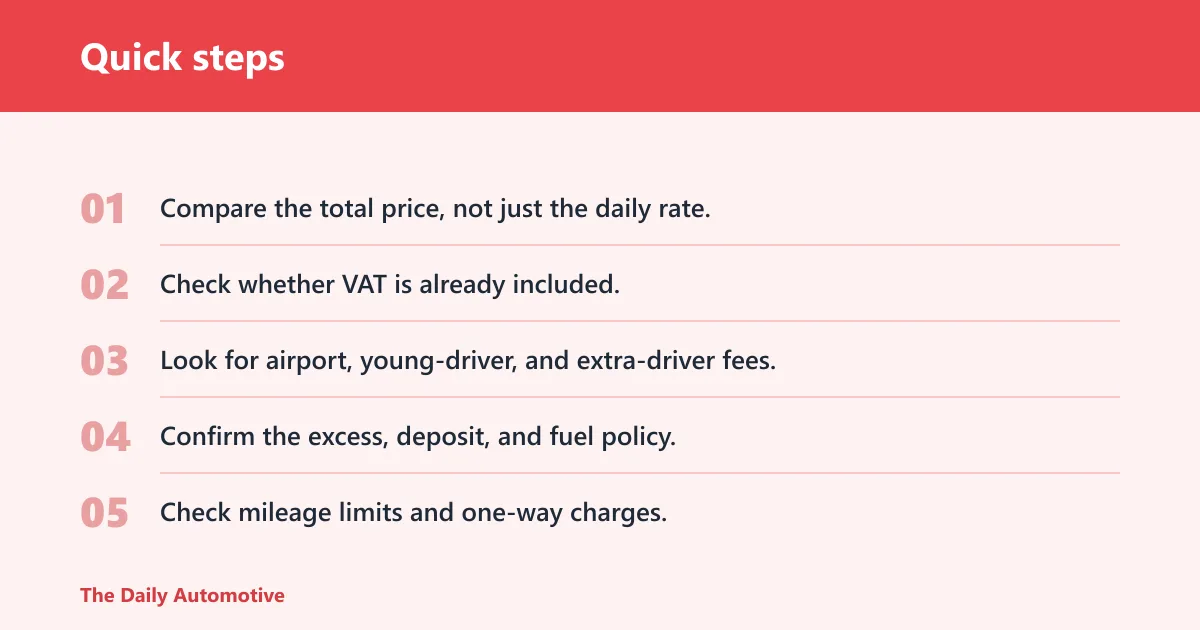 Quick steps: What should you check before you book?