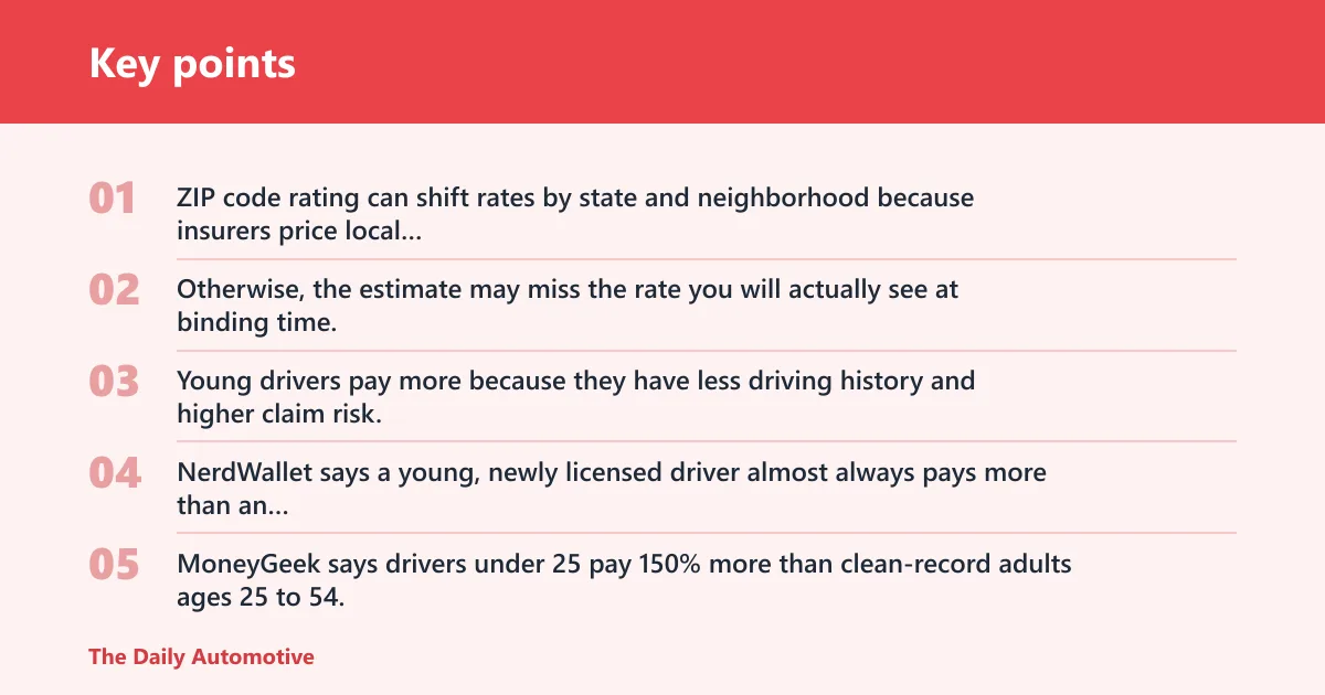 Key points: What makes one quote much higher than another?