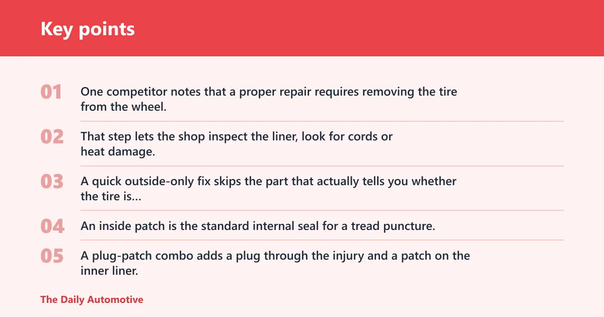 Key points: What is included in the repair price?