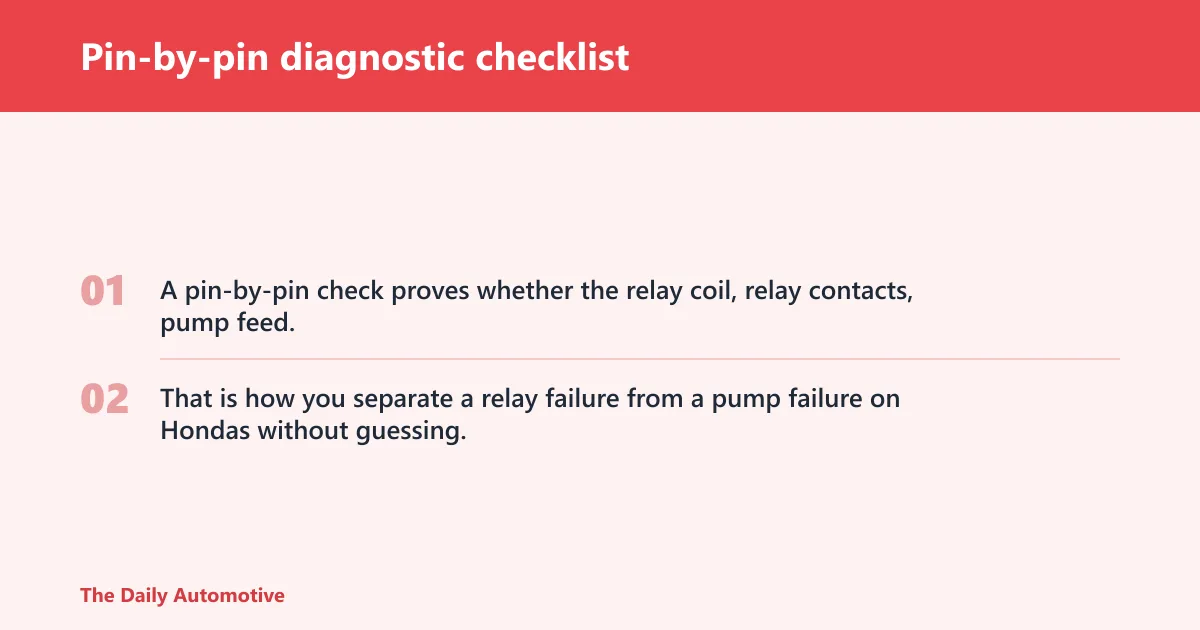 Steps: Pin-by-pin diagnostic checklist