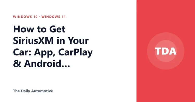 How to Get SiriusXM in Your Car: App, CarPlay & Android Auto