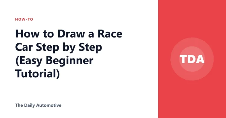 How to Draw a Race Car Step by Step (Easy Beginner Tutorial)
