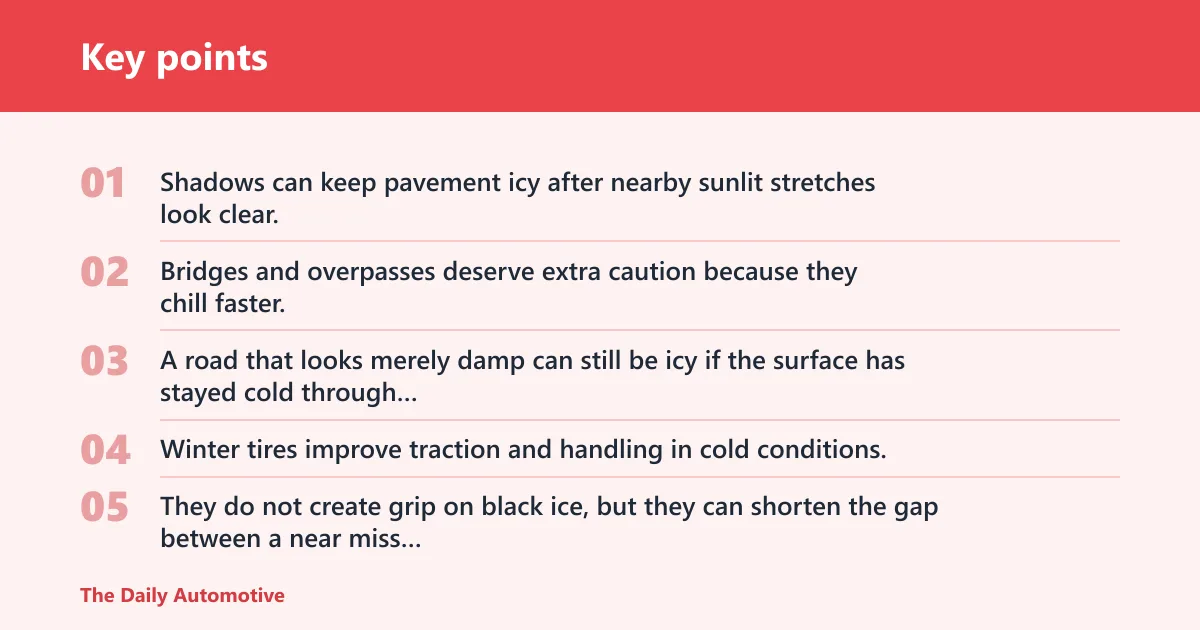 Key points: Reading the road before the skid